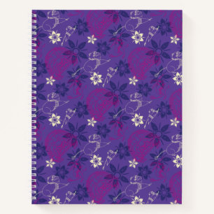 Floral Tuk Tuk & Ongi Pattern Notebook