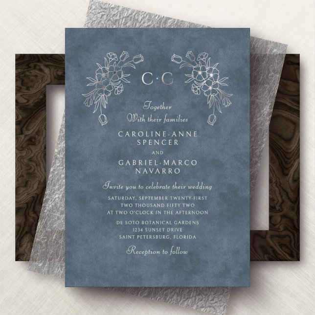 Floral Tulips Monogram Wedding (Creator Uploaded)