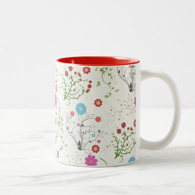 Floral Two-Tone Mug (Right)
