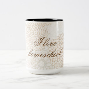 Floral Two toned Two-Tone Coffee Mug
