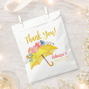Floral Umbrella Spring Baby Shower Favour Bag