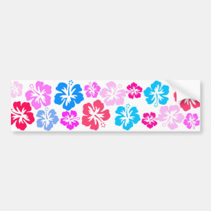 Floral und pink bumper sticker