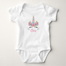 Floral Unicorn 1st Birthday Party Outfit