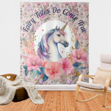 Floral Unicorn Fairy Tale
