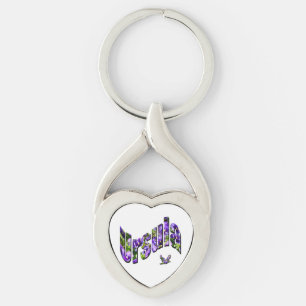 Floral Ursula Name, Keychain