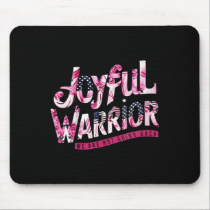 Floral Us Flag Joyful Warrior We Are Not Going Bac Mouse Pad