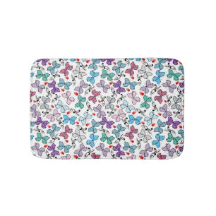 Floral Valentine Pattern Bath Mat