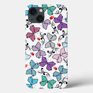 Floral Valentine Pattern iPhone 13 Case