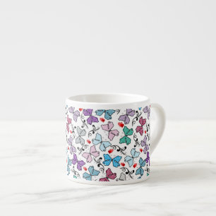 Floral Valentine Pattern Espresso Cup