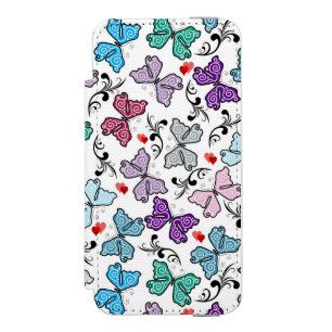 Floral Valentine Pattern Incipio Watson™ iPhone 5 Wallet Case