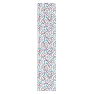 Floral Valentine Pattern Short Table Runner