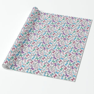 Floral Valentine Pattern Wrapping Paper