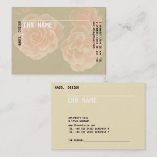 Floral, verspielt, seriös jedoch ungewöhnlich business card