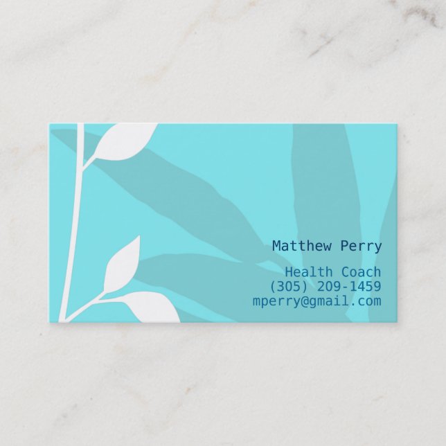 Floral vi business card (Front)