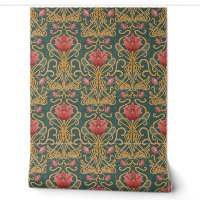 Floral Victorian Lotus - Art Nouveau flowers