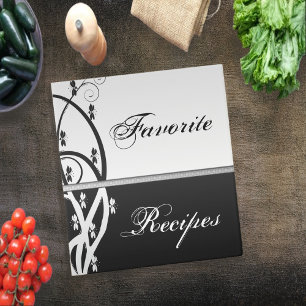 Floral Vine Recipe Book Binder