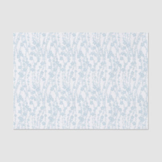 Floral Vines (White - Blue) Tissue Paper
