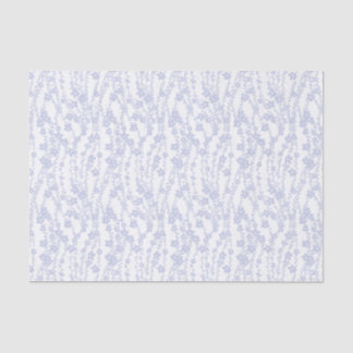 Floral Vines (White - Periwinkle) Tissue Paper