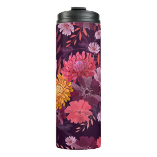 Floral Vintage: Autumn Garden Splendour Thermal Tumbler