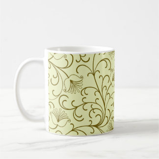 Floral Vintage: Beautiful Backdrop Illustration Coffee Mug
