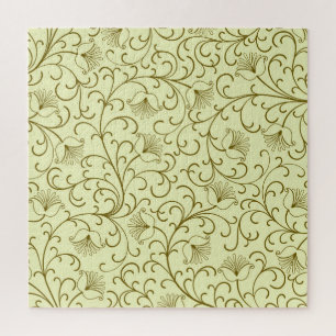 Floral Vintage: Beautiful Backdrop Illustration Jigsaw Puzzle