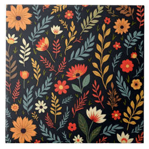 Floral Vintage Beautiful Popular Collection Tile