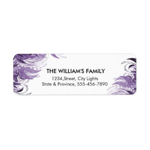 Floral Vintage Decorative Swirl Return Labels