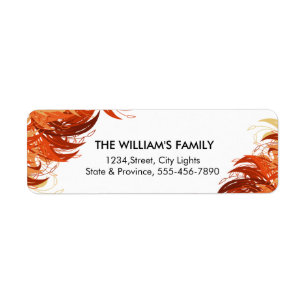 Floral Vintage Decorative Swirl Return Labels
