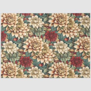 Floral Vintage Decoupage Elegant Rustic Tissue Paper