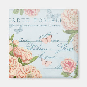 Floral vintage magnet w/ flowers