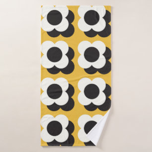 Floral vintage pattern design. Scandinavian style. Bath Towel