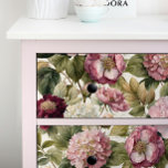 Floral Vintage Pink Peony Hydrangea Decoupage Tissue Paper<br><div class="desc">Antique Chintz style pink Hydrangea and Peony floral with elegant botanical flowers from an English formal garden.  Created by internationally licensed artist and designer,  Audrey Jeanne Roberts,  copyright.</div>