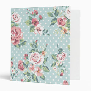 Floral Vintage Print Binder