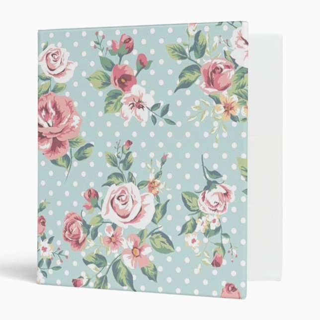 Floral Vintage Print Binder (Front/Inside)