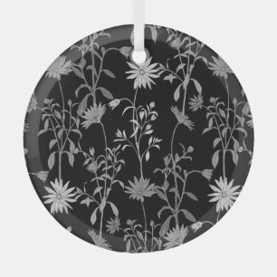 Floral vintage: seamless invitation background. glass ornament