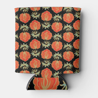 Floral Vintage Seamless Pattern Can Cooler