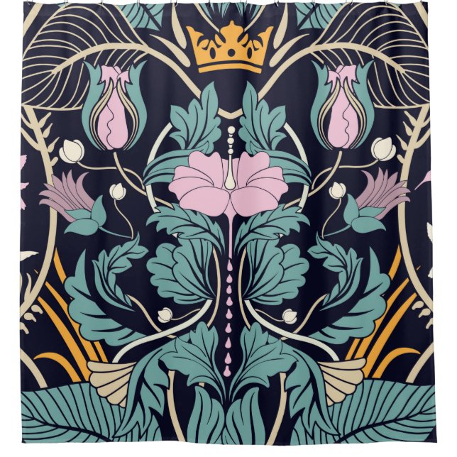 Floral vintage seamless pattern. Modern vintage fl (Front)