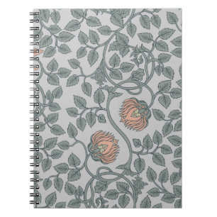 Floral vintage seamless pattern, retro wallpapers notebook