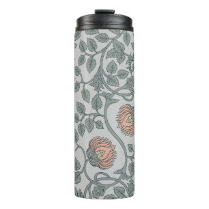 Floral vintage seamless pattern,  retro wallpapers thermal tumbler