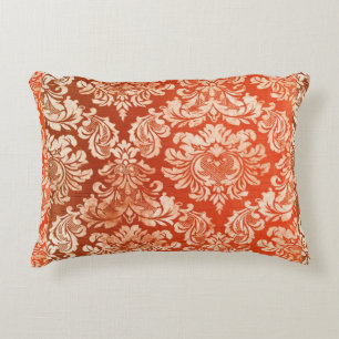 Floral vintage wallpaper background accent pillow
