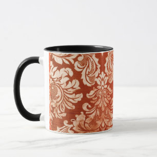Floral vintage wallpaper background mug