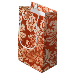 Floral vintage wallpaper background small gift bag