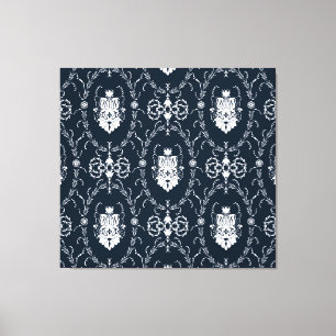 Floral Vintage Wallpaper Seamless Background Canvas Print