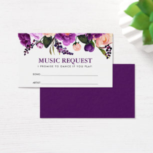 Floral Violet Mariage Music Demande de la chanson