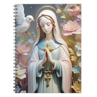 Floral Virgin Mary Notebook