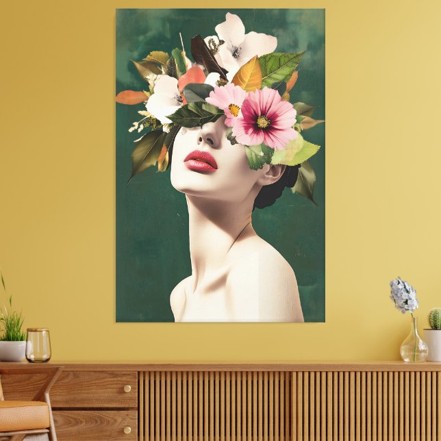 Floral Visions Canvas Print (Insitu(LivingRoom))