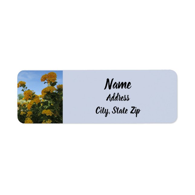 Floral Vivid Yellow Lantana Photo Flower (Front)