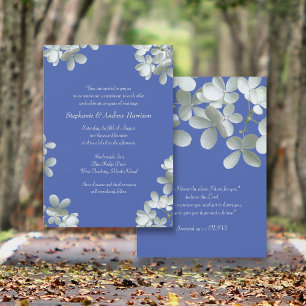 Floral Vow Renewal Scripture Invitation