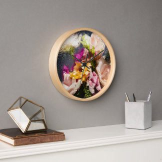 Floral Wall Clock