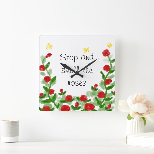 Floral Wall Clock (Home)